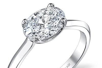 Ovate - an Oval shape diamond never looked this good..