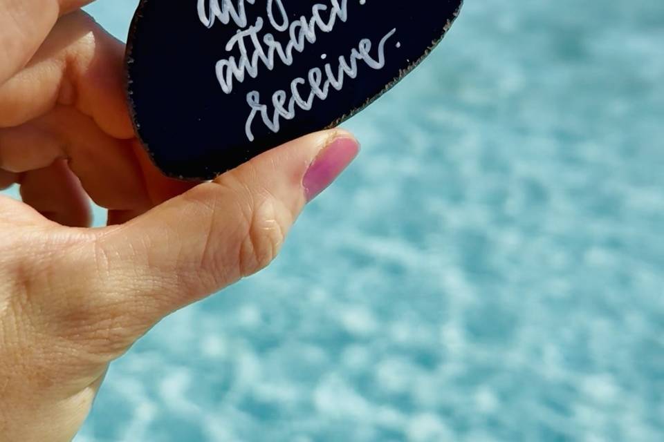Hand-Lettered Favors