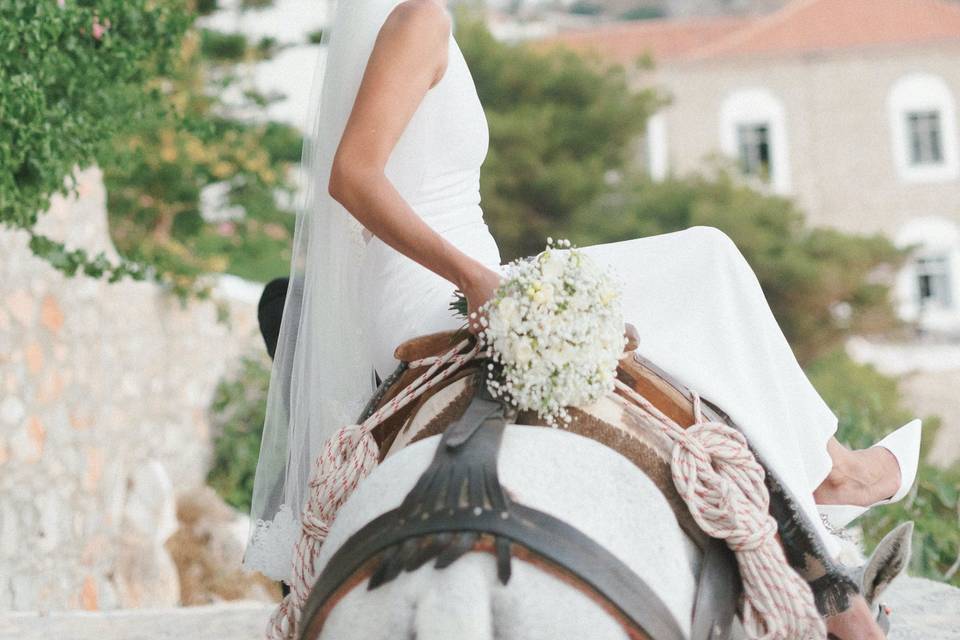 Bride on a horse