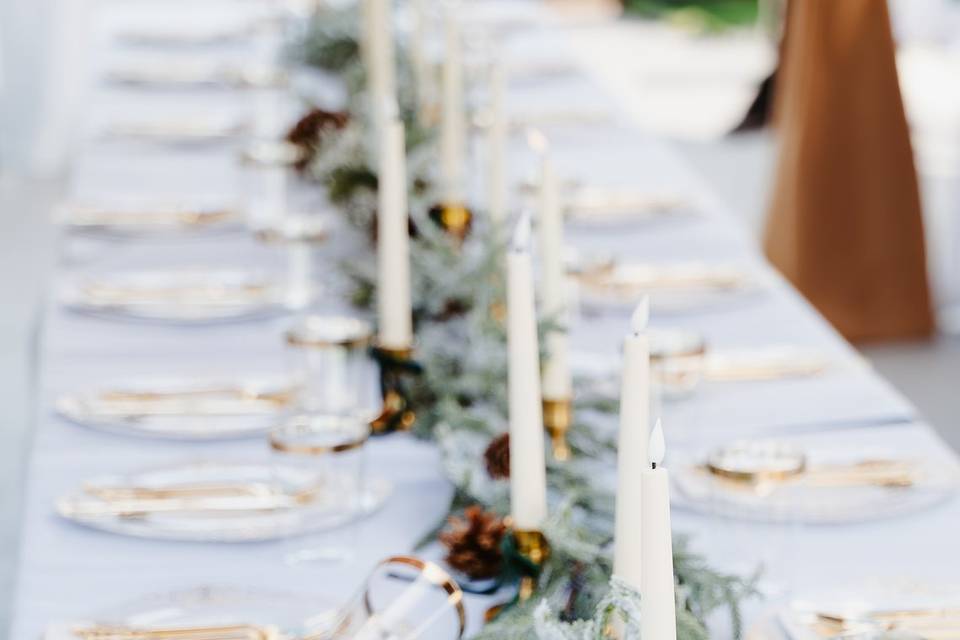 Elegant Reception Tablescape