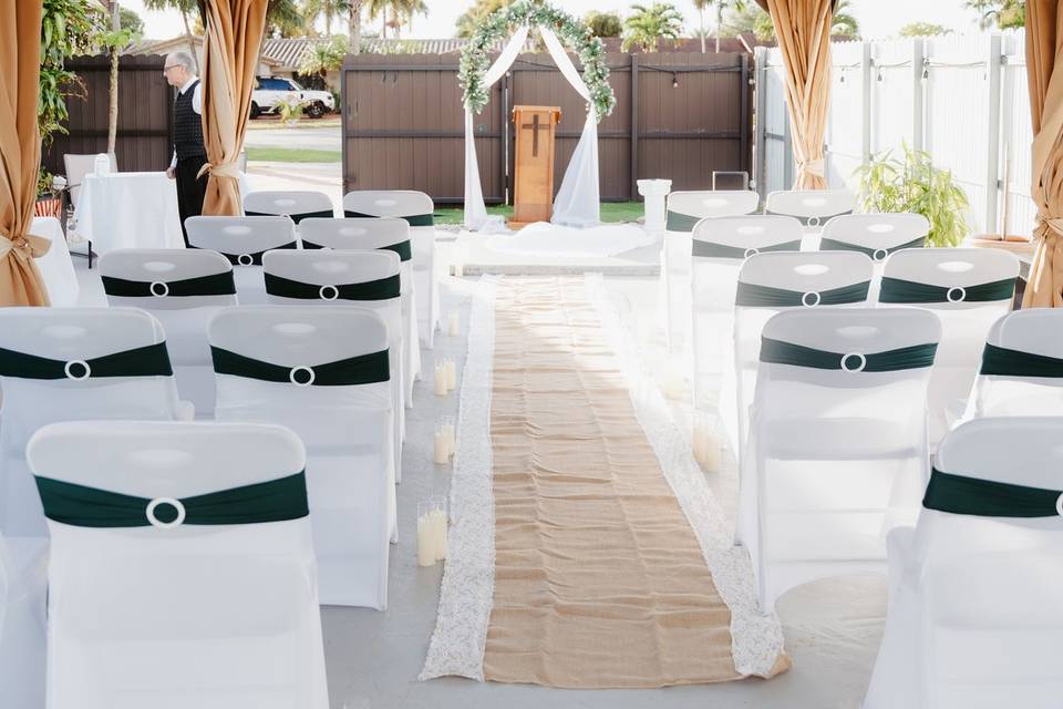 Outdoor Wedding Ceremony Set