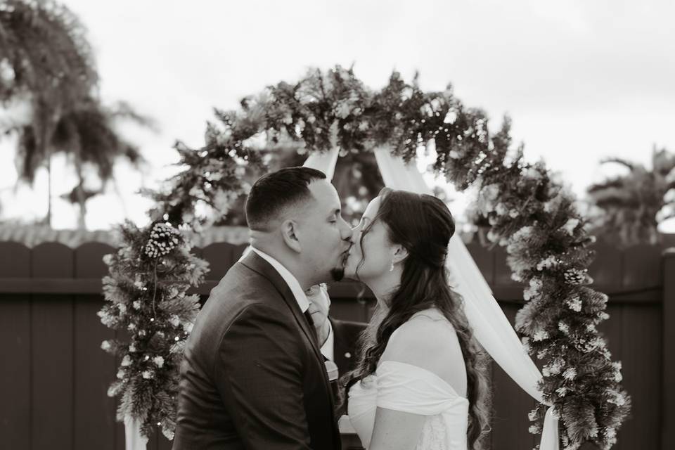 Timeless Ceremony Kiss