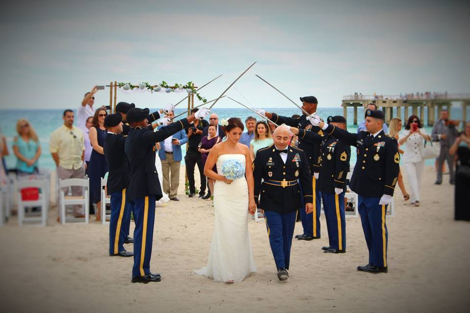 Small Military Wedding