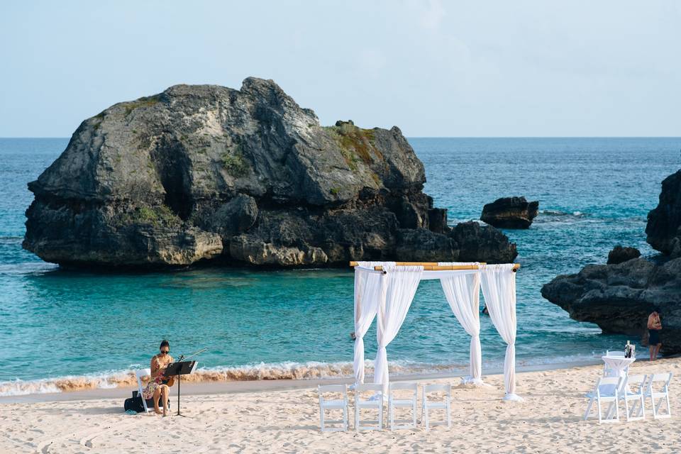 Warwick long bay bermuda destination wedding