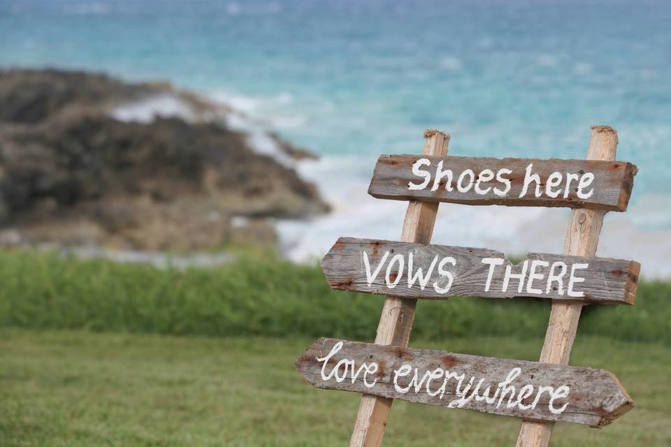 Wedding signage