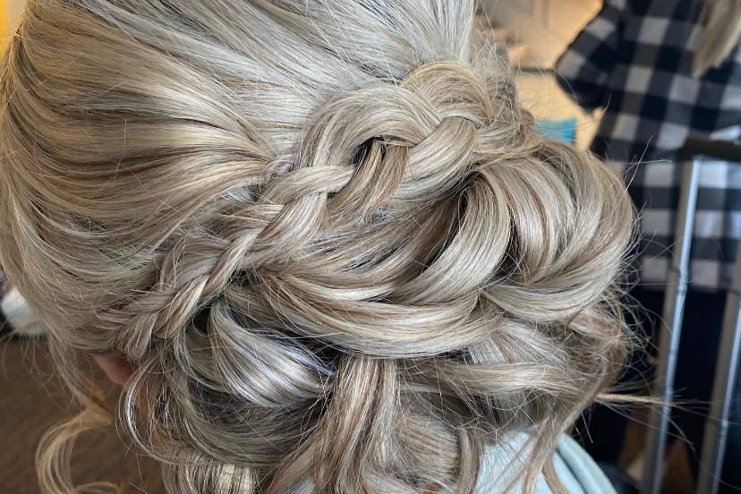 Braid updo