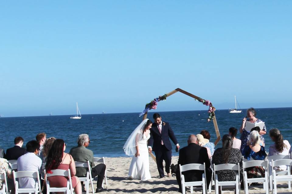Beautiful beach wedding!