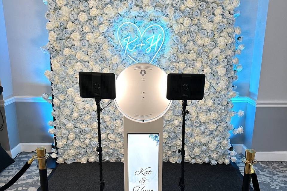 Blue/White Floral Backdrop