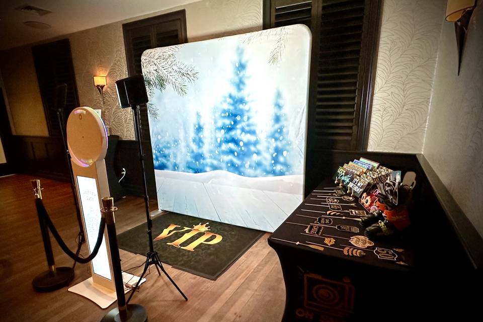 Falling Snow Backdrop