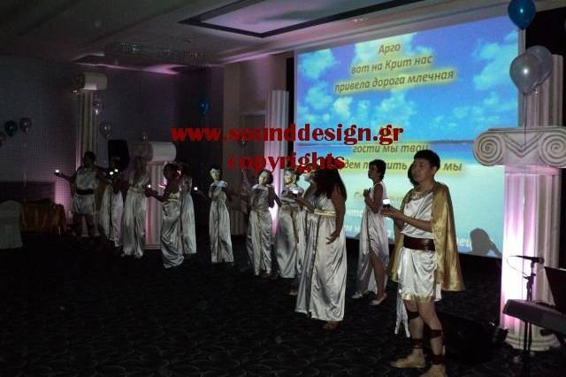 Destination events in Greece, sounddesign music makers company