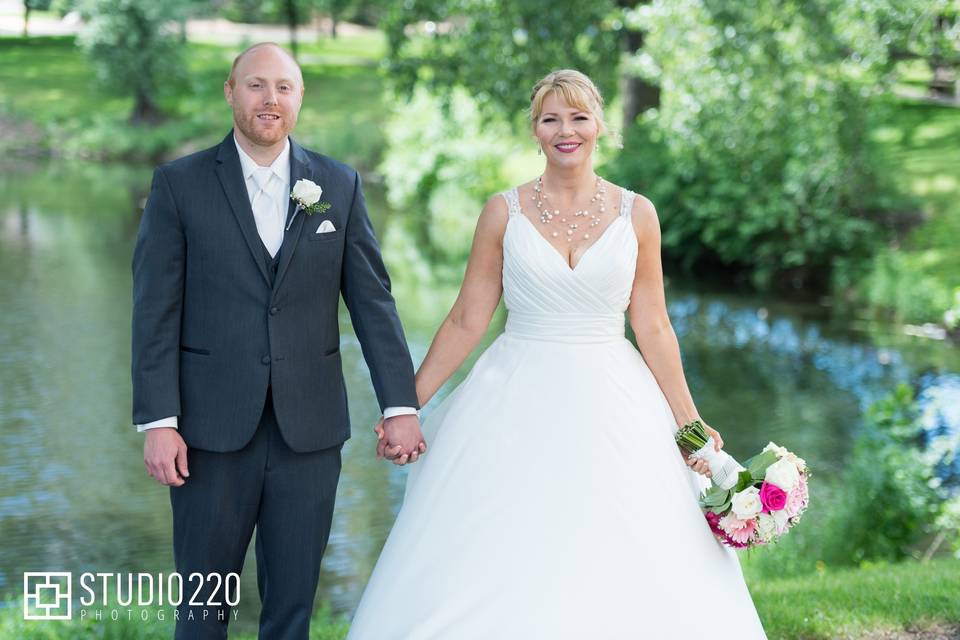 Newlyweds by Pond