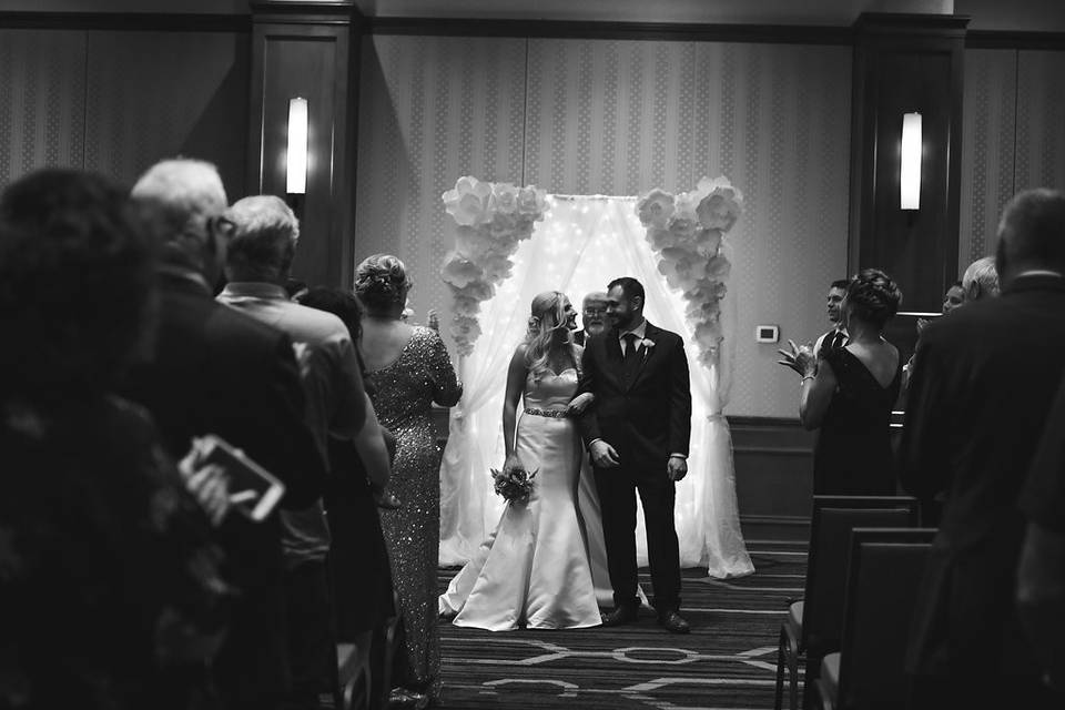 Newlyweds After Ceremony