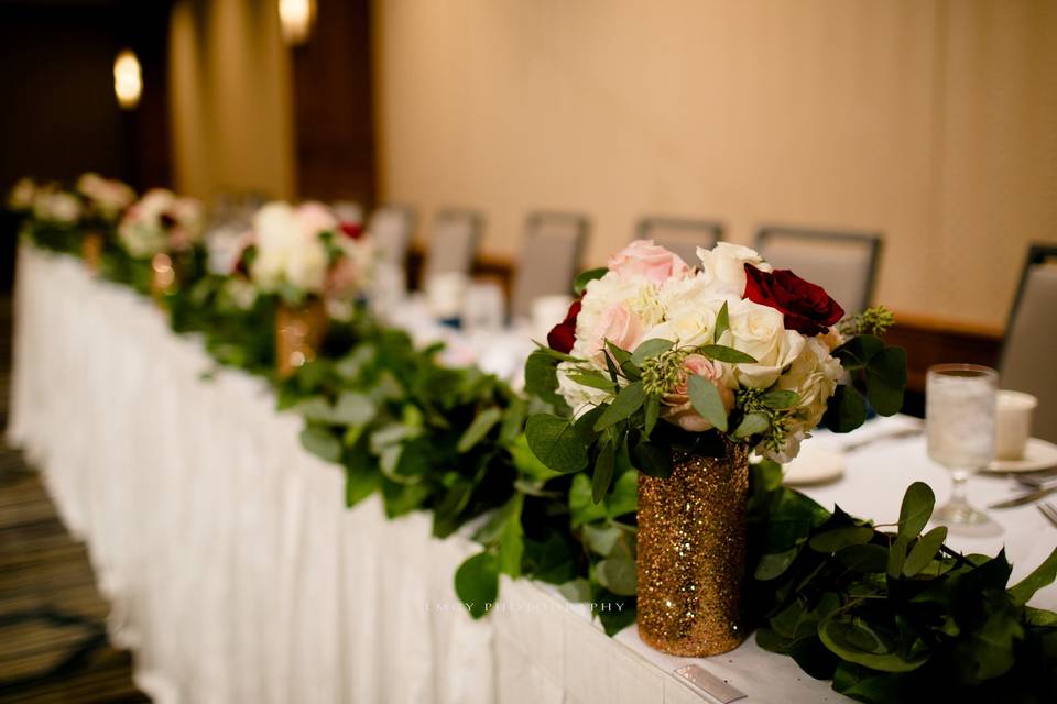 Head Table Flowers