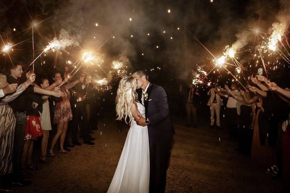 Sparklers welcome