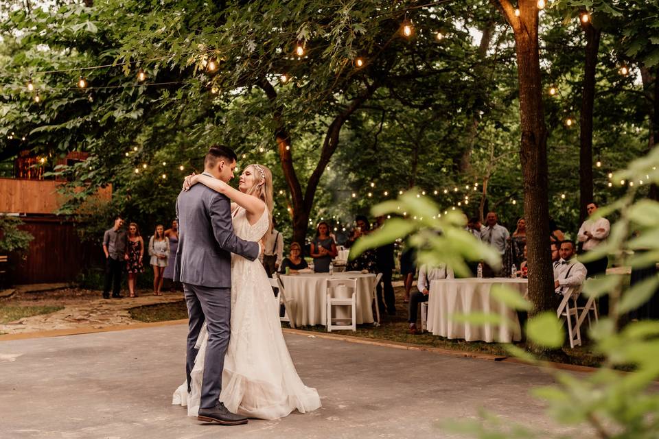 Outdoor and indoor dance floor