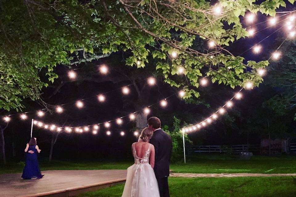 Outdoor dance floor