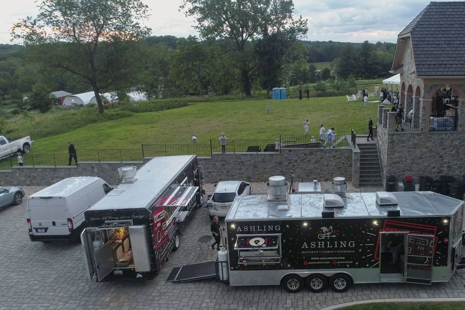 Double truck private wedding