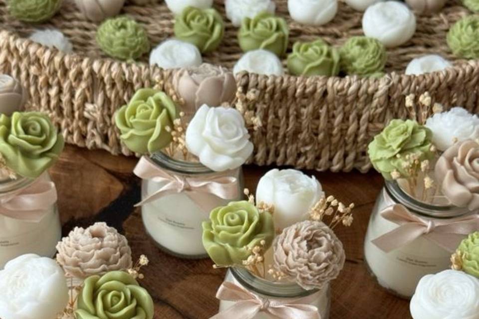 Flower Candle Favors