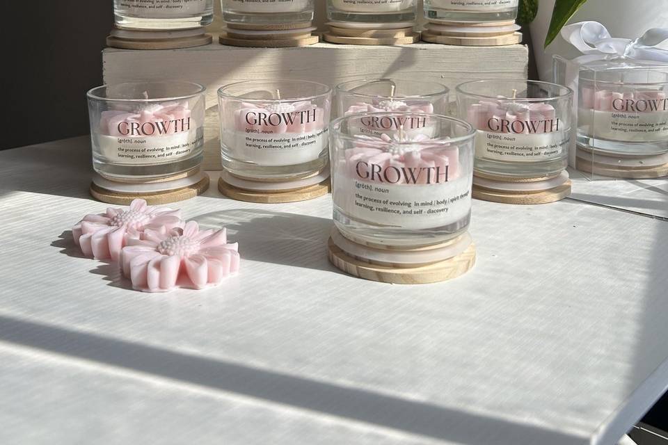Flower Candle Favors
