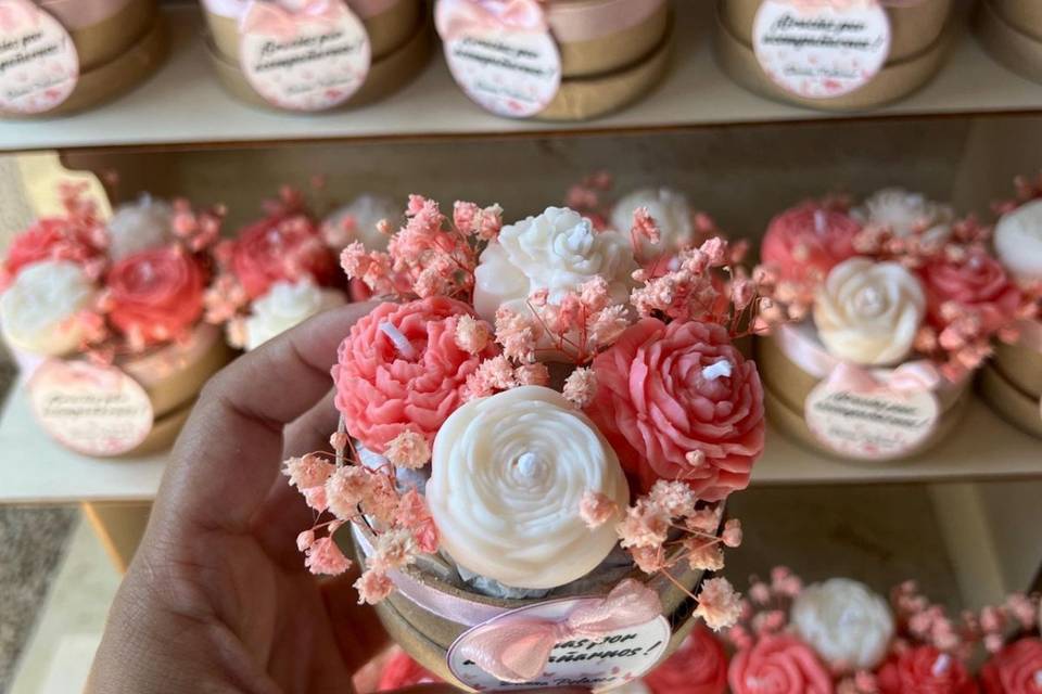 Flower Candle Favors
