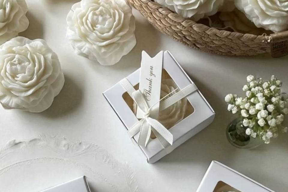 Flower Candle Favors
