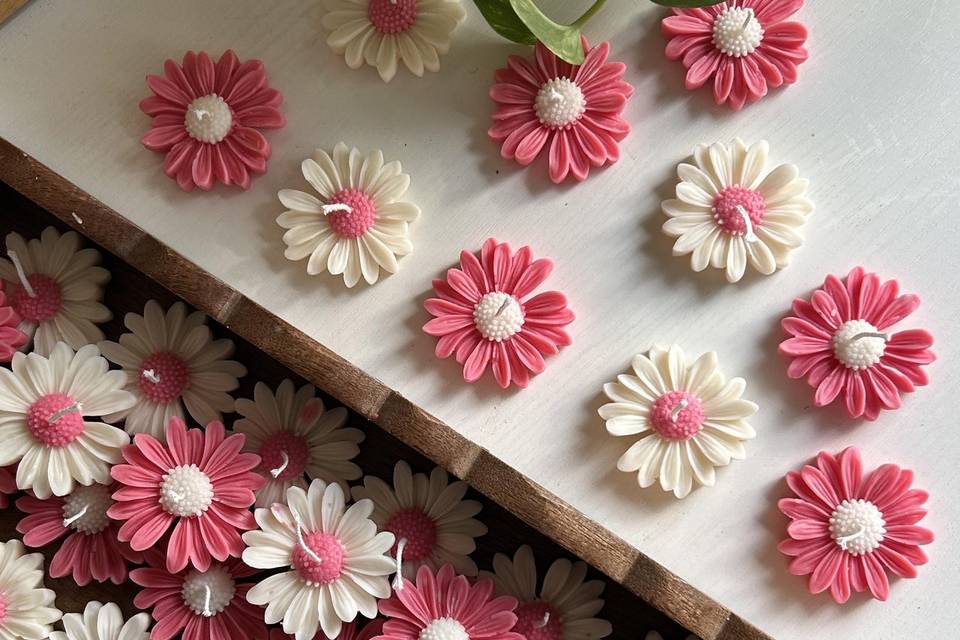 Flower Candle Favors