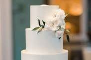 Four tier round wedding cake