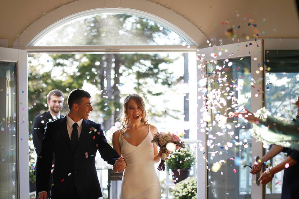 Bride and Groom grand entrance