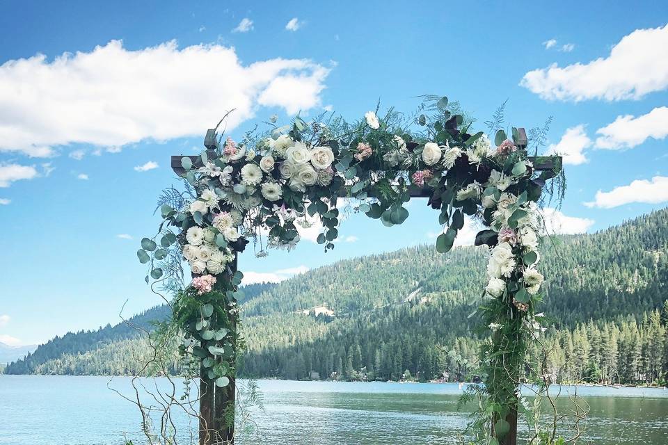 Arch Flowers, Ceremony Decor