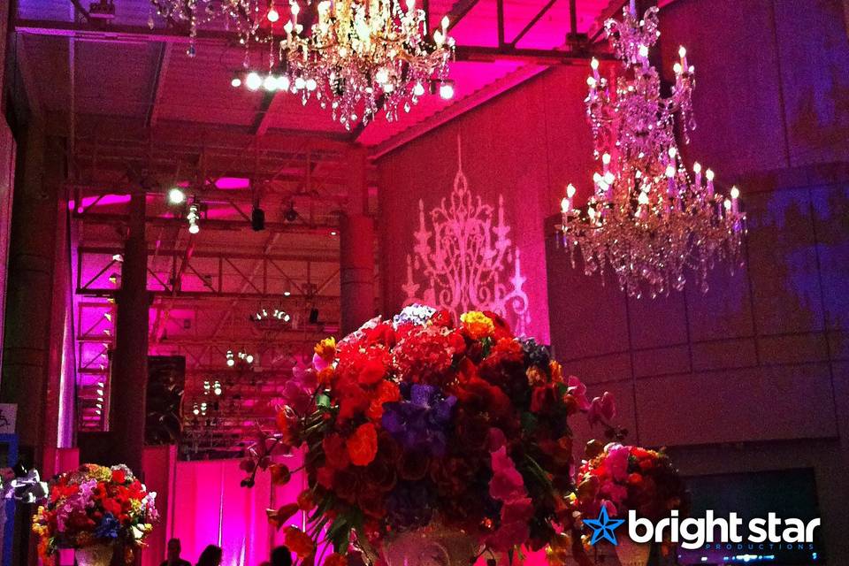 Gorgeous Colors & Chandeliers