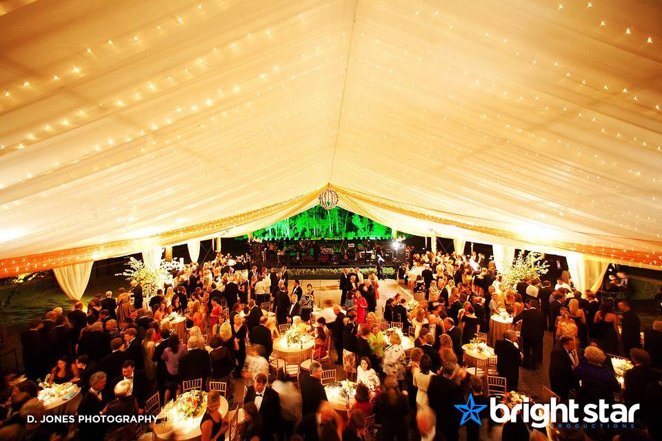 Tent Lighting for Events - Bright Event Productions, Inc