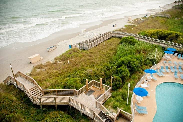 Sea Watch Resort is one of the few properties in Myrtle Beach who are able to set up ceremonies directly on the beach.
