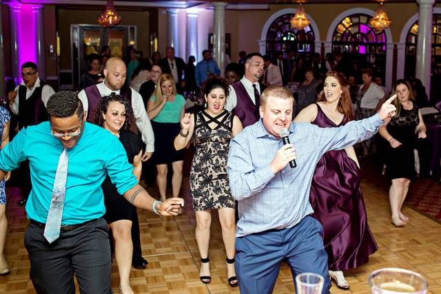 Guests dancing