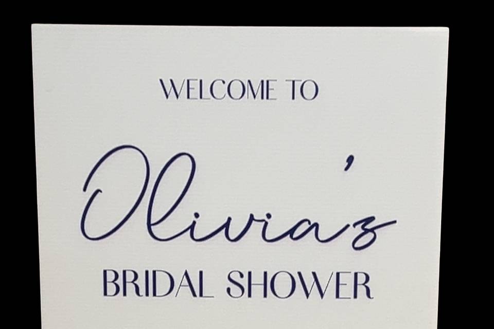 Custom Bridal Shower Sign