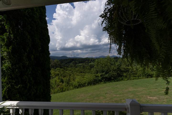 View from the back porch
