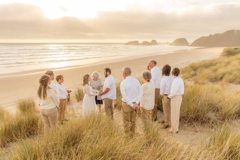 Cannon beach elopement