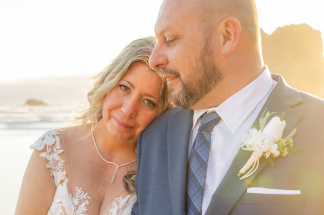 Beach elopement