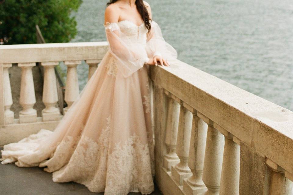 Long sleeve wedding dress