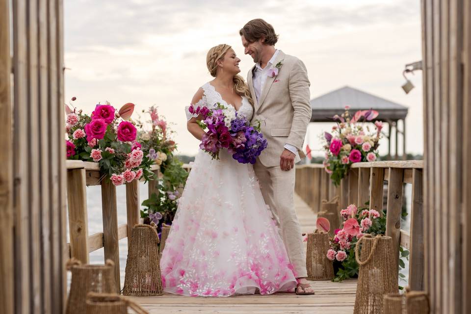 Beach wedding dress