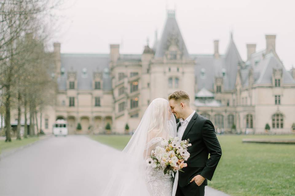 Castle wedding dress