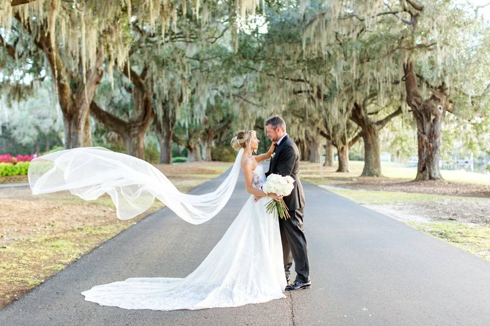 Lace wedding dress