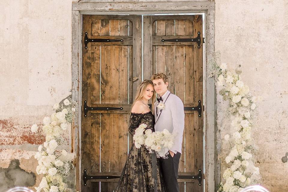 Black wedding dress