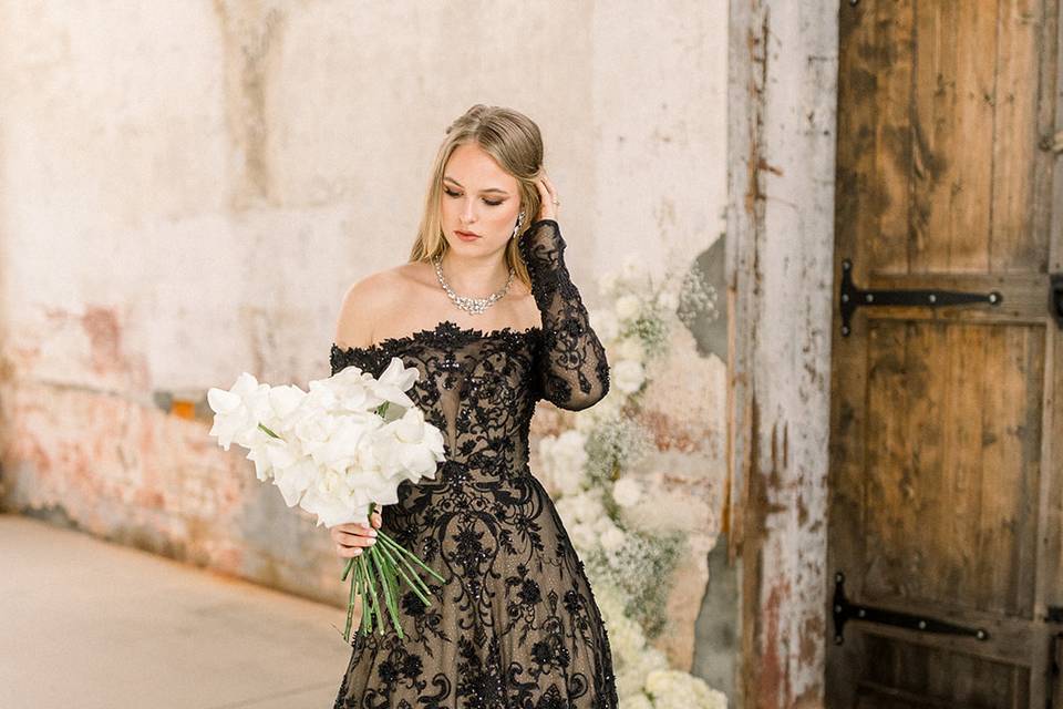 Black wedding dress