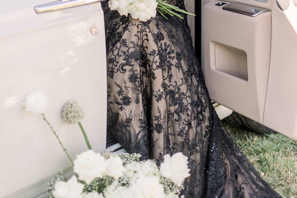 Black wedding dress