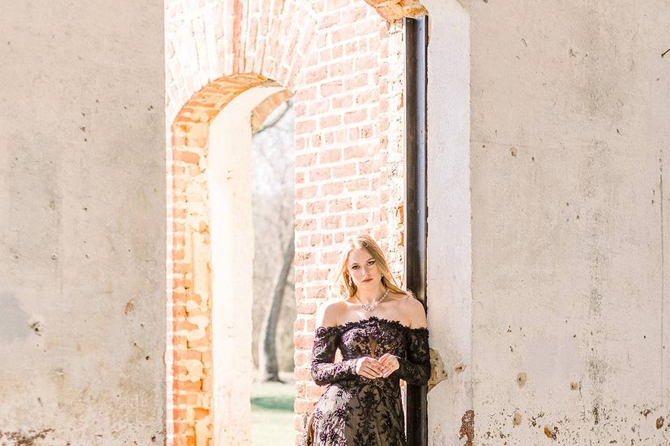 Black wedding dress