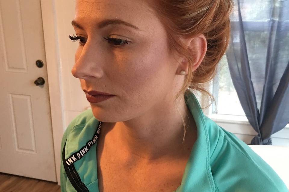 Glowing makeup