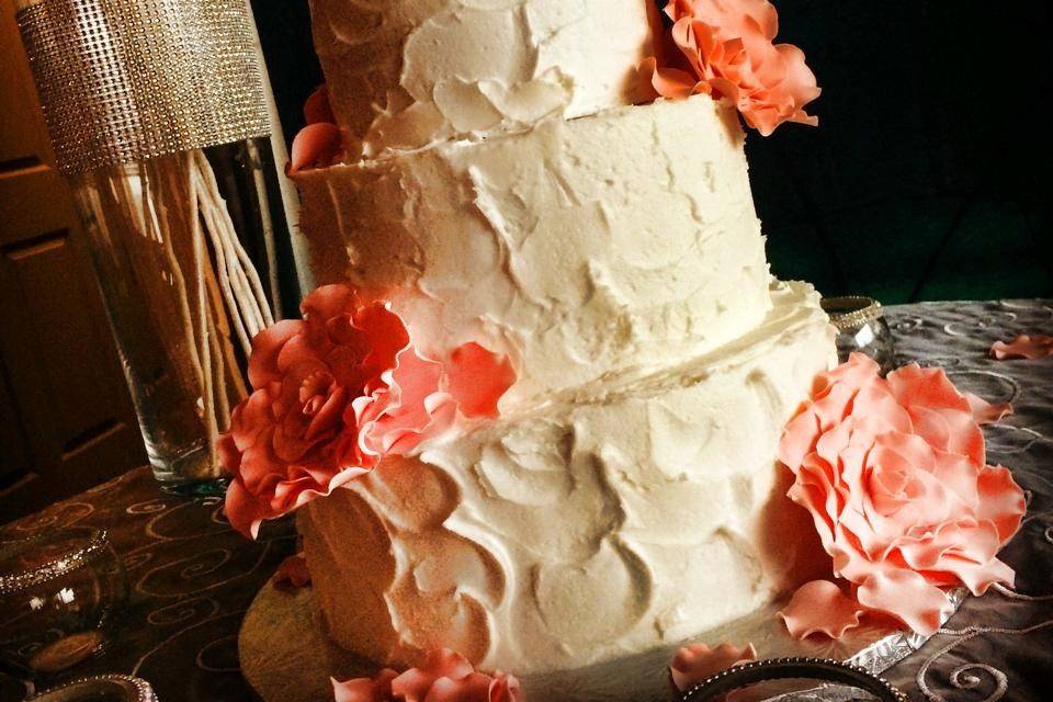 Buttercream wedding cake