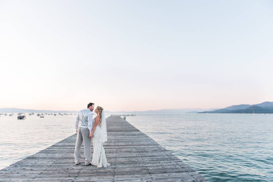 Lakeside wedding