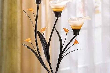Chinese Character Candle Lantern - Chinese calligraphic “Joy”, “Peace”, “Love” and “Harmony” characters glimmer softly from the etched glass panels of this tilt top lantern. Tealights or votive candles only (not included). 5