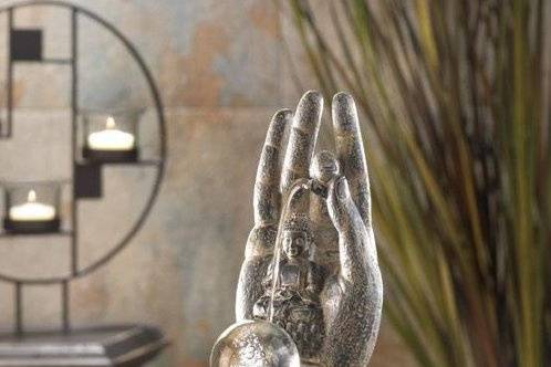 Pineapple Wall Fountain - FREE Shipping! - In this exquisite fountain, an endless stream of water pours into two lower tiers from a ripe pineapple, the symbol of welcome and hospitality in Colonial America that's still recognized today! Fiberglass reinforced plastic. UL recognized. 15 3/4